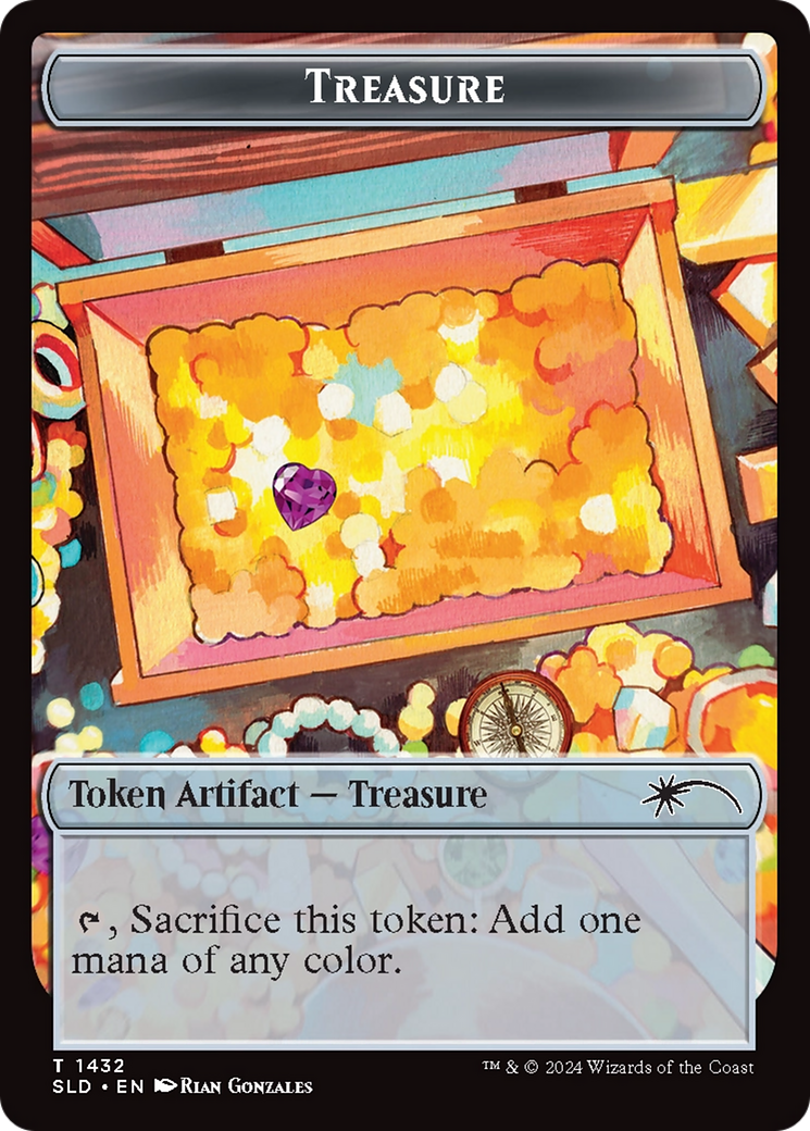 Treasure Token (1432) (Rainbow Foil) [Secret Lair Drop Series] | Total Play