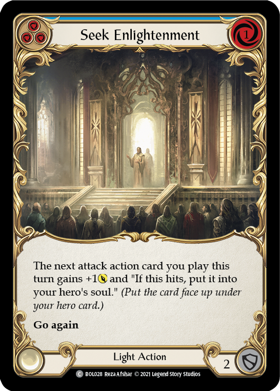 Seek Enlightenment (Blue) [BOL028] (Monarch Boltyn Blitz Deck) | Total Play
