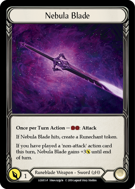 Nebula Blade [LGS011-P] (Promo)  1st Edition Cold Foil | Total Play