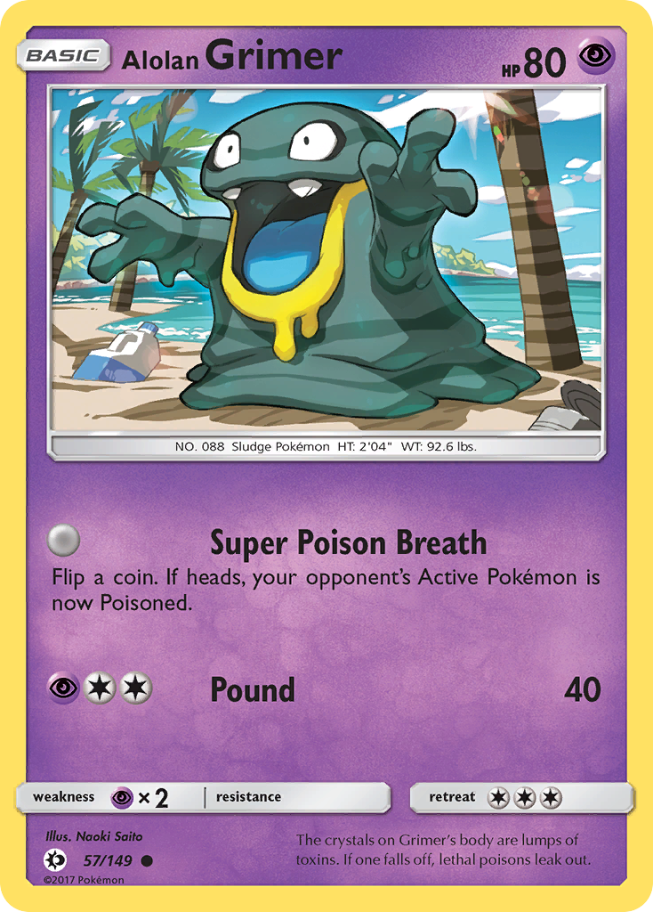 Alolan Grimer (57/149) [Sun & Moon: Base Set] | Total Play