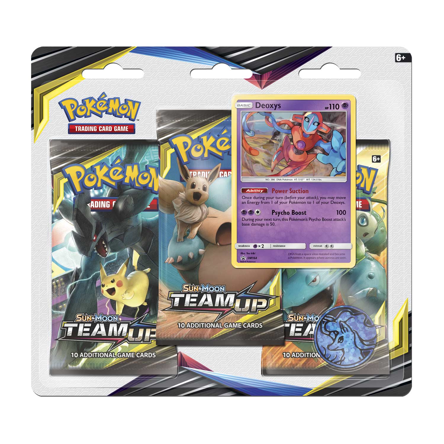 Sun & Moon: Team Up - 3-Pack Blister (Deoxys) | Total Play