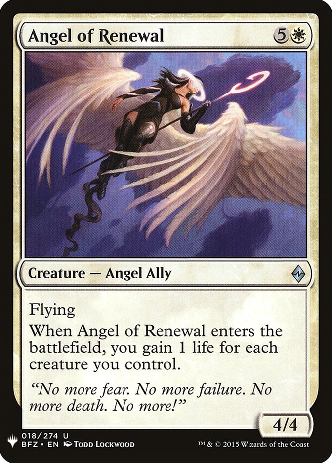 Angel of Renewal [Mystery Booster] | Total Play