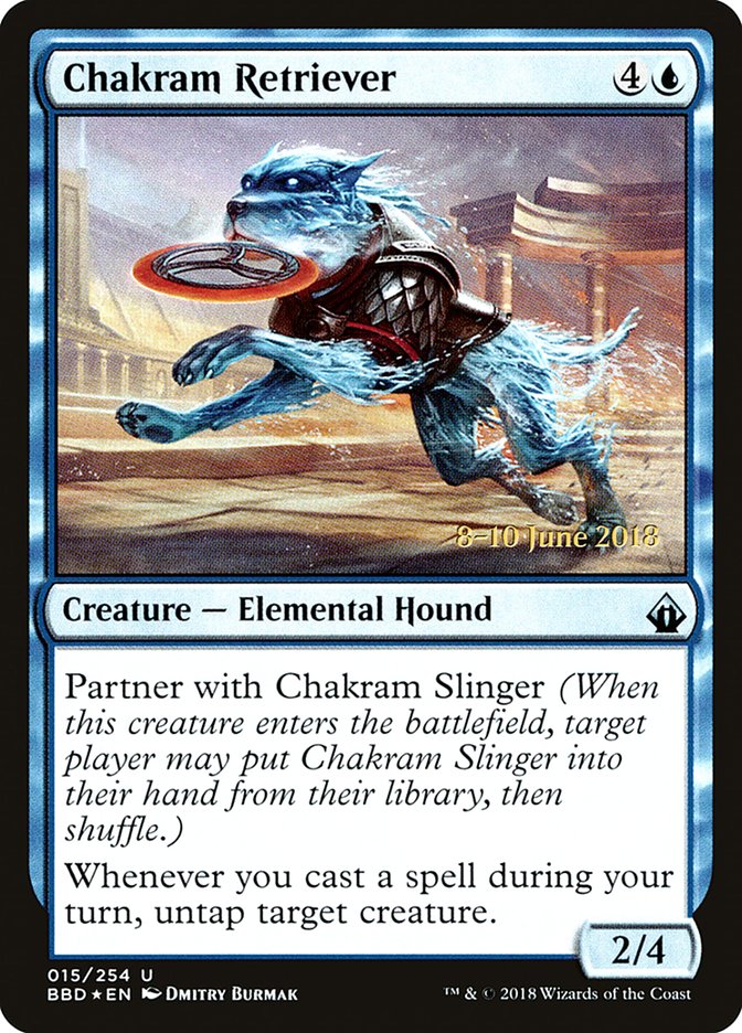 Chakram Retriever (Prerelease) [Battlebond Prerelease Promos] | Total Play