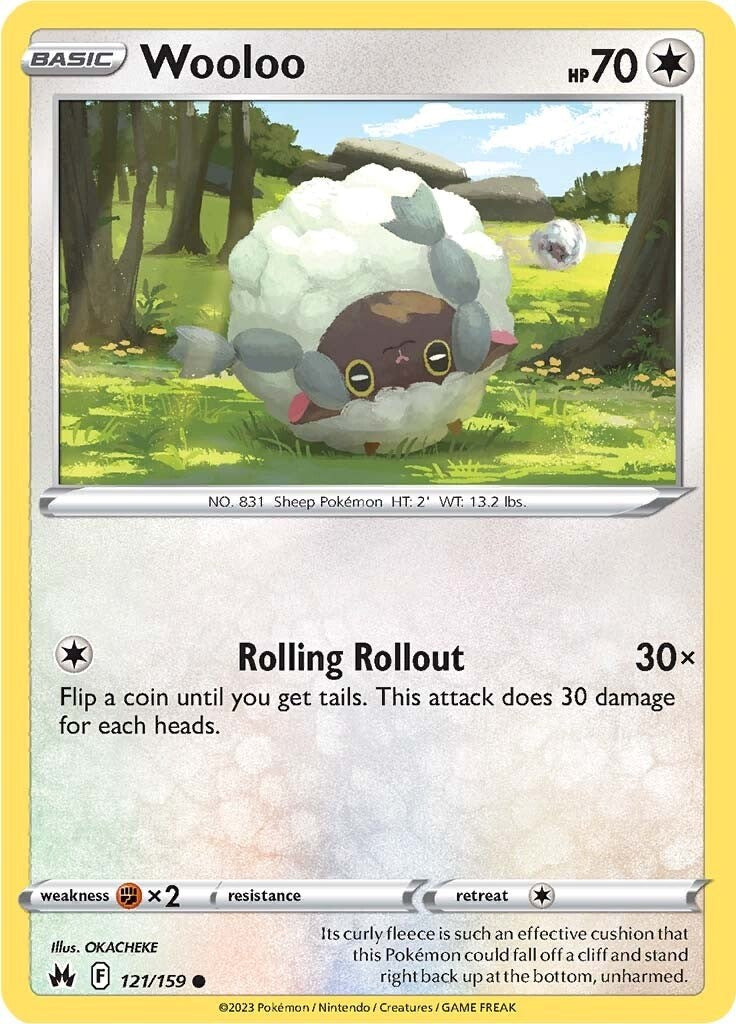 Wooloo (121/159) [Sword & Shield: Crown Zenith] | Total Play