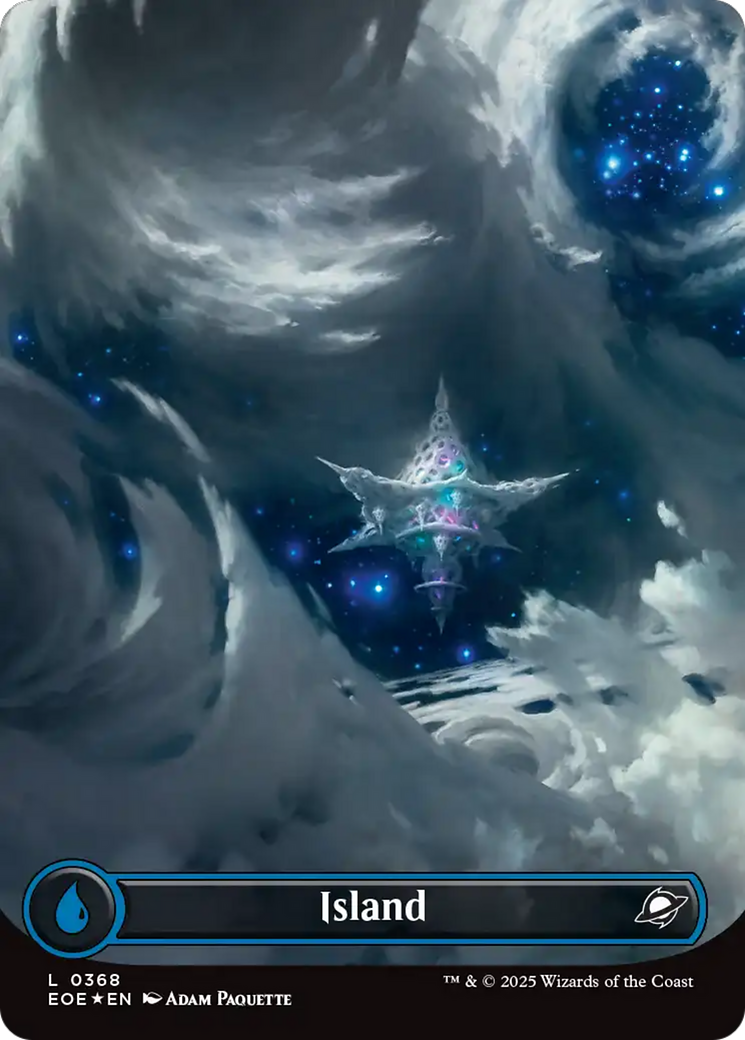Island (0368) (Borderless) (Galaxy Foil) [Edge of Eternities] | Total Play