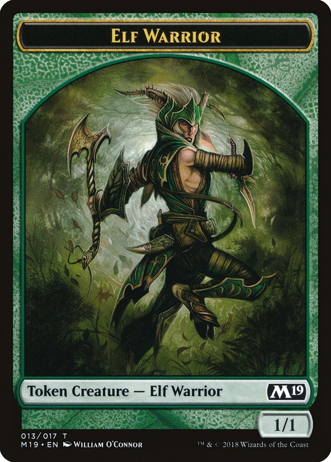 Elf Warrior Token [Core Set 2019 Tokens] | Total Play
