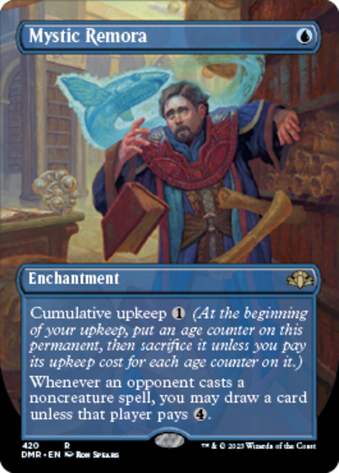 Mystic Remora (Borderless Alternate Art) [Dominaria Remastered] | Total Play