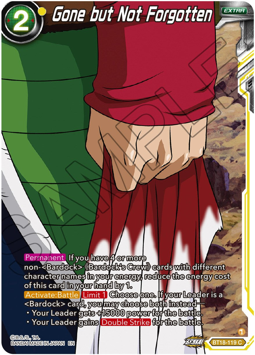 Gone but Not Forgotten (BT18-119) [Dawn of the Z-Legends] | Total Play