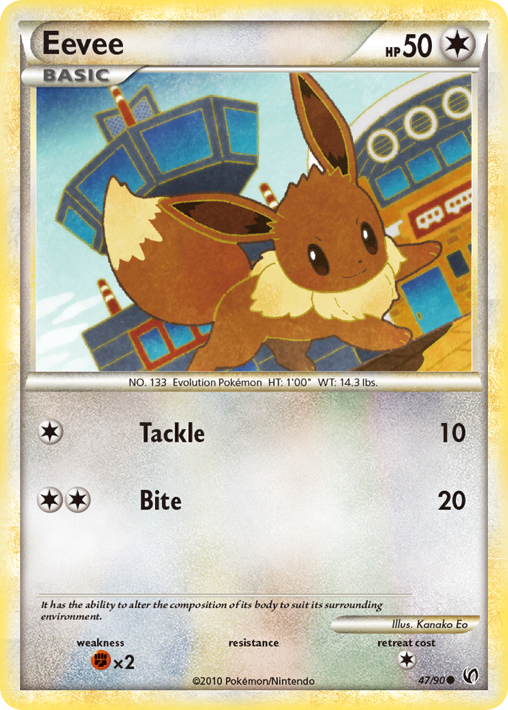 Eevee (47/90) [HeartGold & SoulSilver: Undaunted] | Total Play