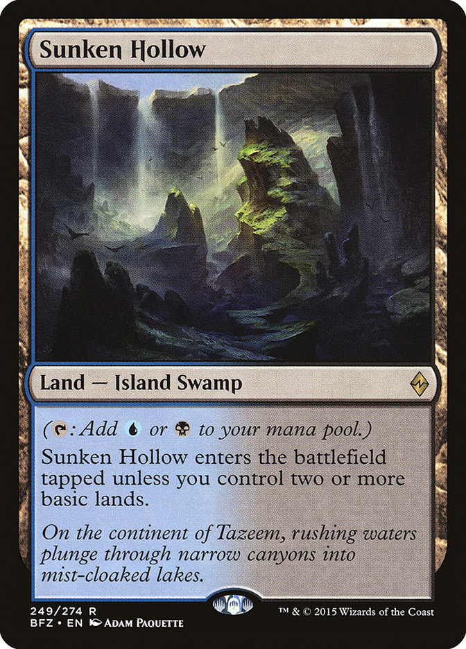 Sunken Hollow [Battle for Zendikar] | Total Play