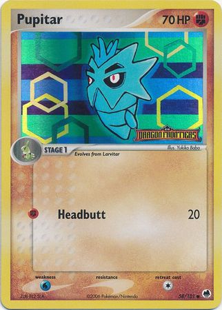Pupitar (58/101) (Stamped) [EX: Dragon Frontiers] | Total Play