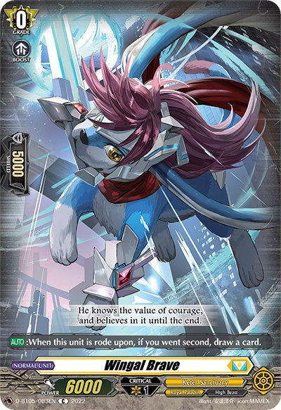 Wingal Brave (D-BT05/083EN) [Triumphant Return of the Brave Heroes] | Total Play