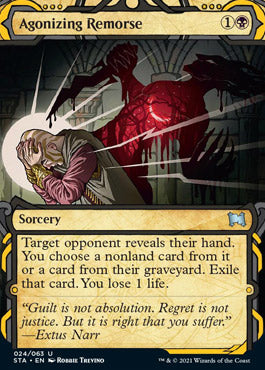 Agonizing Remorse (Foil Etched) [Strixhaven: Mystical Archive] | Total Play