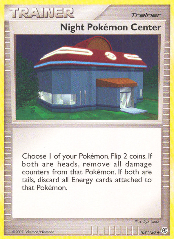 Night Pokemon Center (108/130) [Diamond & Pearl: Base Set] | Total Play
