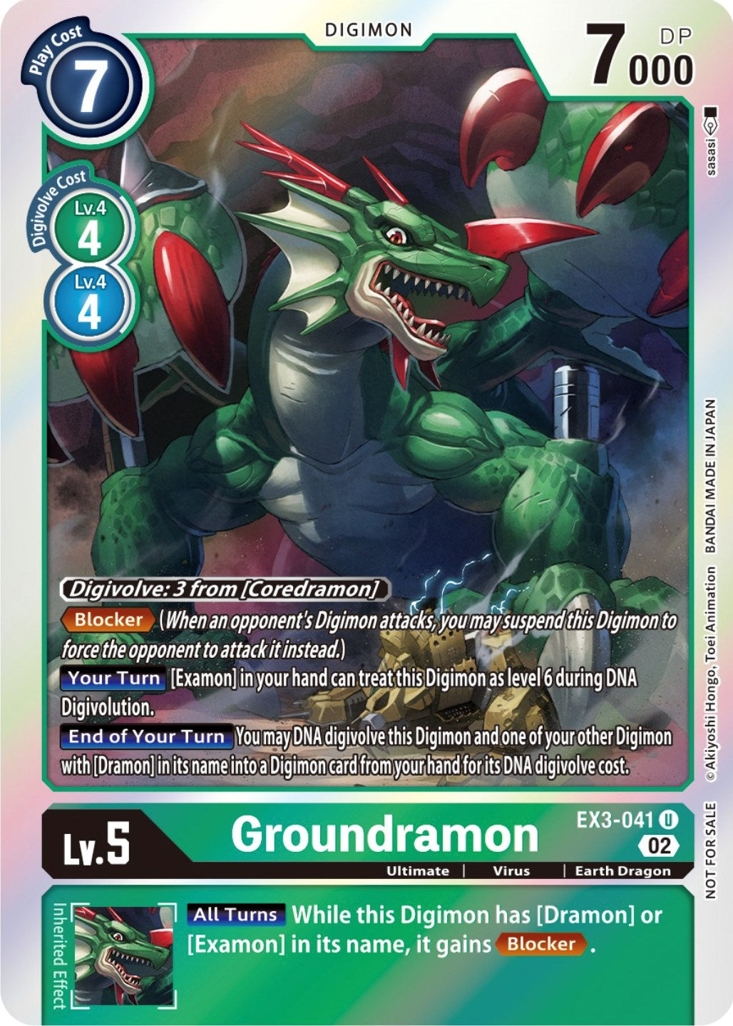 Groundramon [EX3-041] (Alternate Art) [Draconic Roar] | Total Play