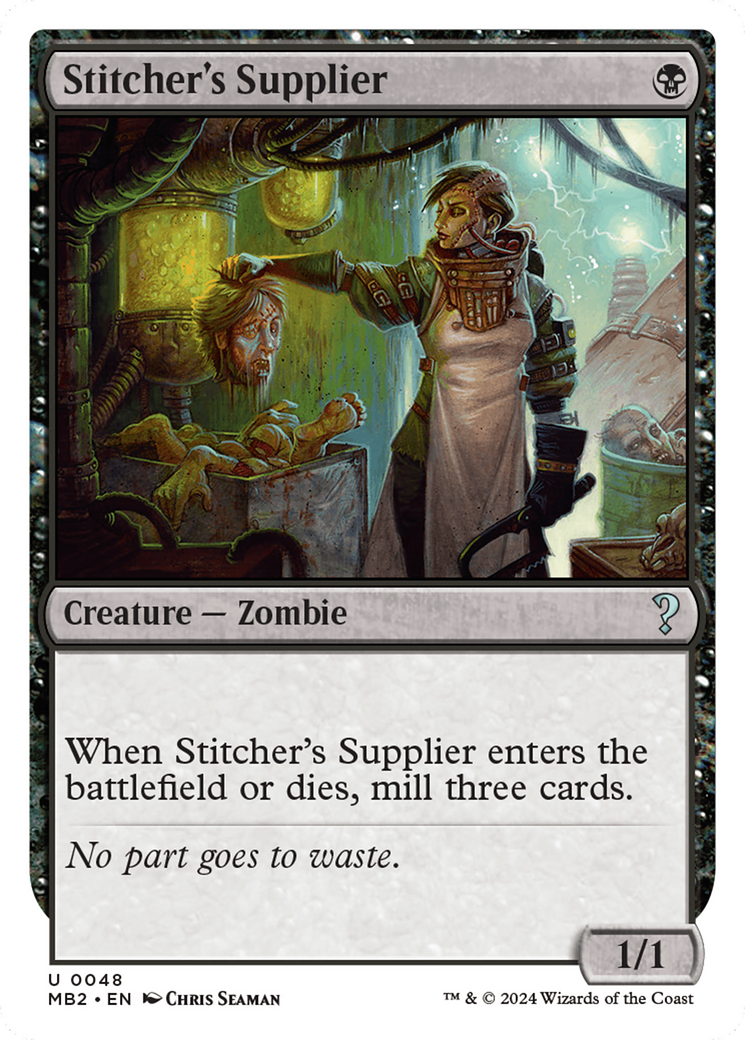 Stitcher's Supplier (White Border) [Mystery Booster 2] | Total Play