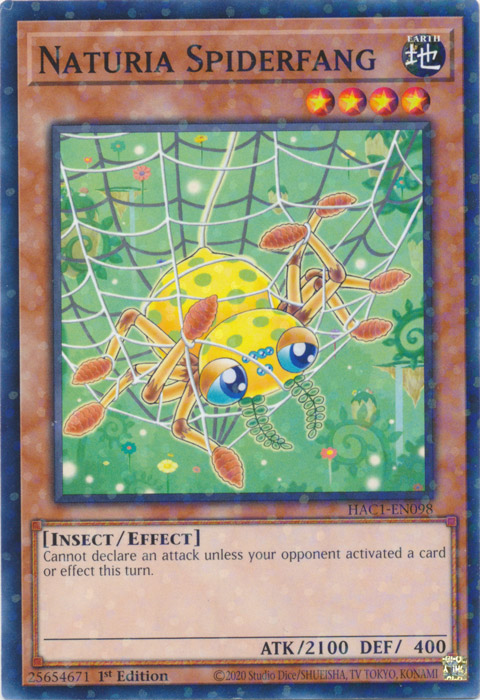 Naturia Spiderfang (Duel Terminal) [HAC1-EN098] Common | Total Play