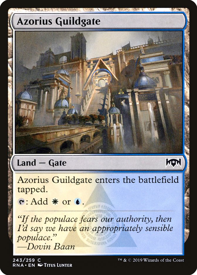 Azorius Guildgate (243/259) [Ravnica Allegiance] | Total Play