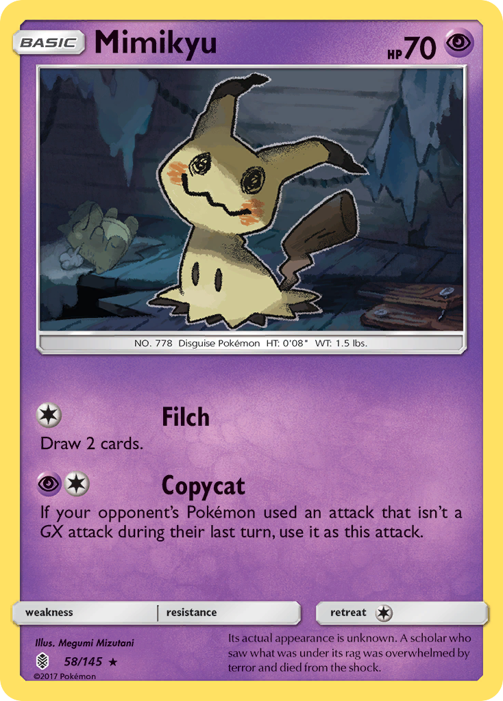 Mimikyu (58/145) [Sun & Moon: Guardians Rising] | Total Play