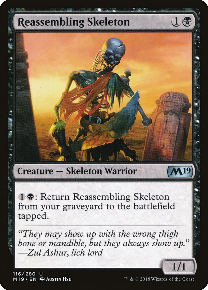 Reassembling Skeleton [Core Set 2019] | Total Play