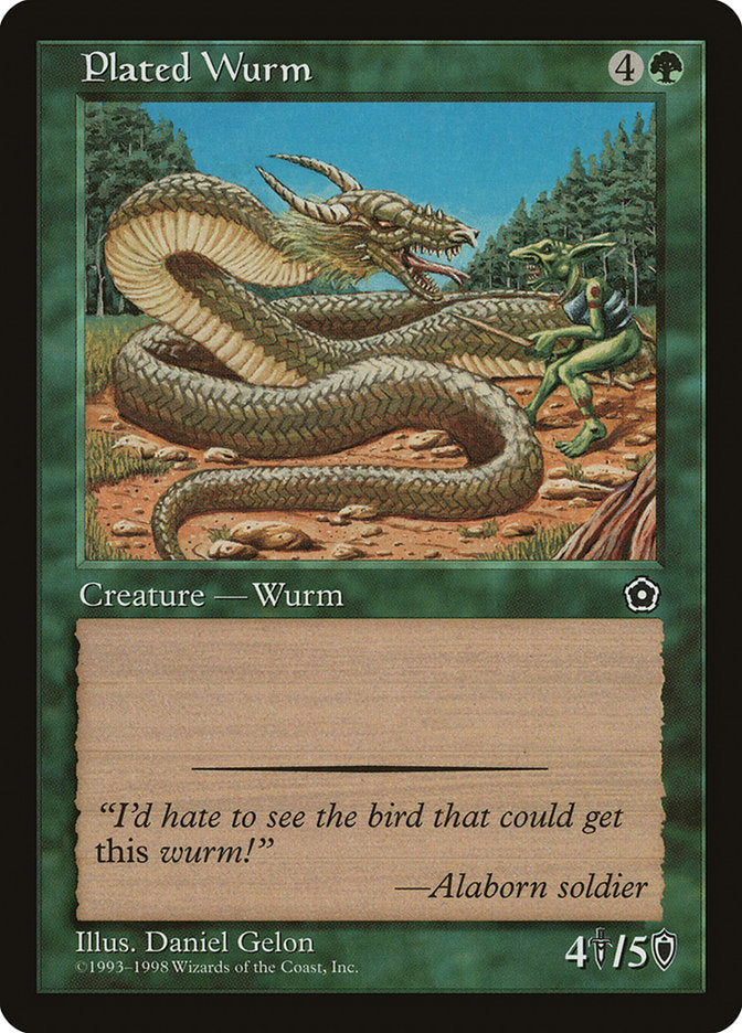 Plated Wurm [Portal Second Age] | Total Play