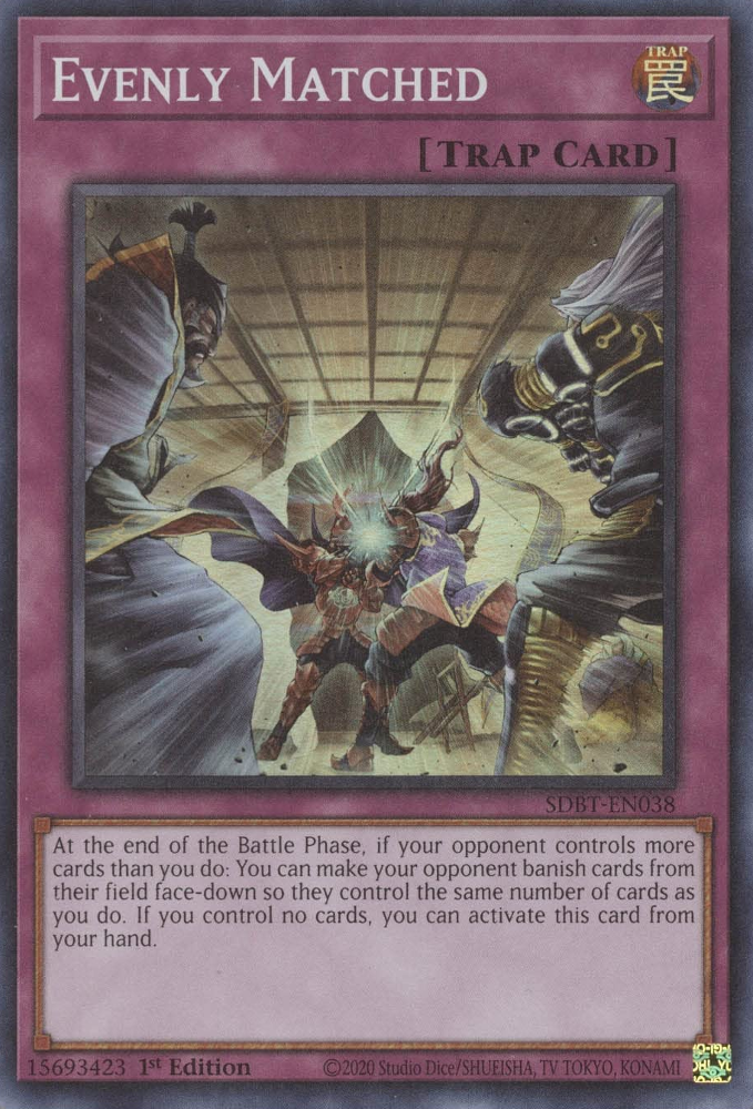 Evenly Matched [SDBT-EN038] Super Rare | Total Play