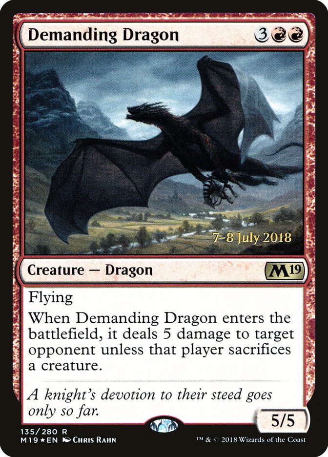 Demanding Dragon [Core Set 2019 Prerelease Promos] | Total Play