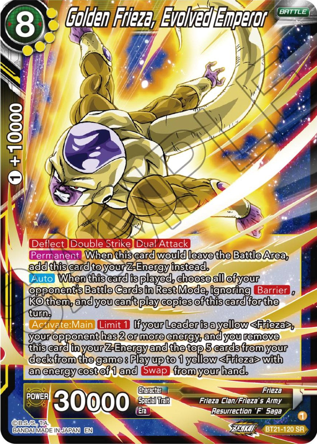 Golden Frieza, Evolved Emperor (BT21-120) [Wild Resurgence] | Total Play