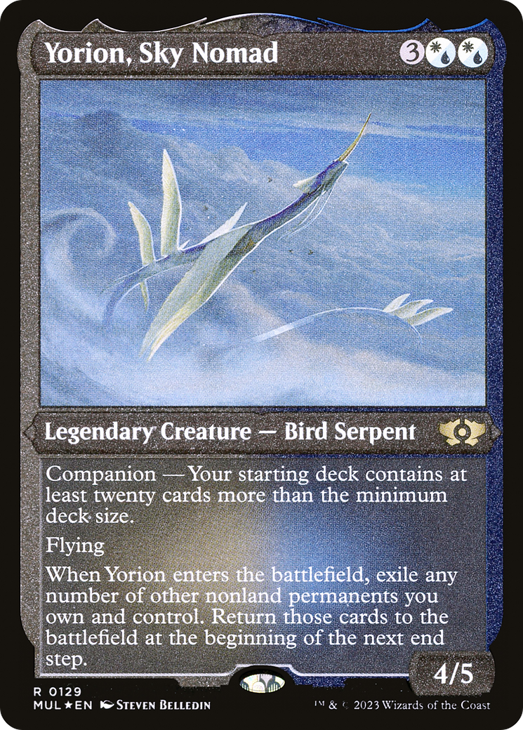 Yorion, Sky Nomad (Foil Etched) [Multiverse Legends] | Total Play