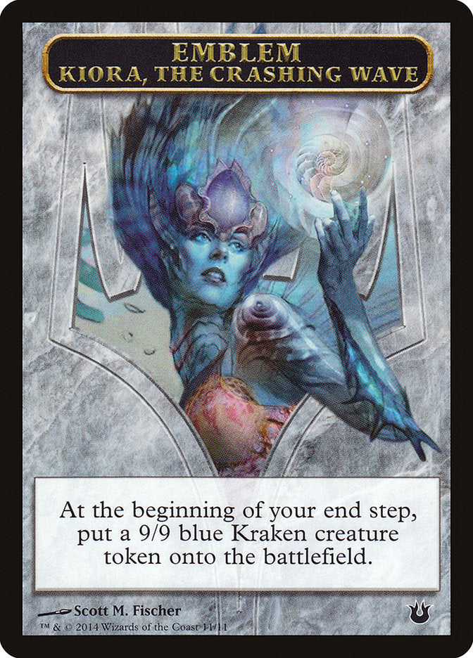 Kiora, the Crashing Wave Emblem [Born of the Gods Tokens] | Total Play