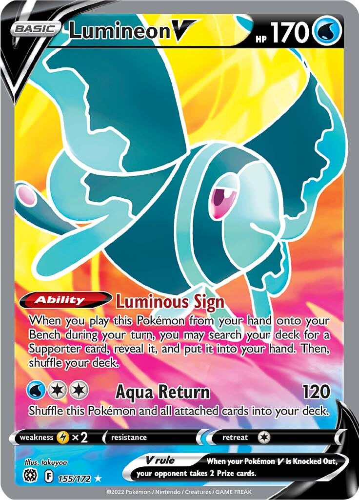 Lumineon V (155/172) [Sword & Shield: Brilliant Stars] | Total Play