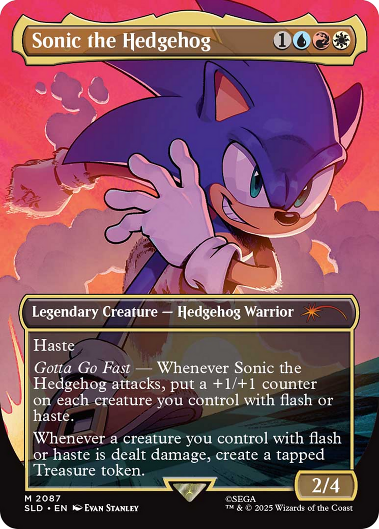 Sonic the Hedgehog (Rainbow Foil) [Secret Lair Drop Series] | Total Play