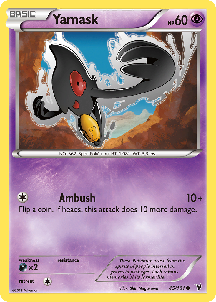 Yamask (45/101) [Black & White: Noble Victories] | Total Play