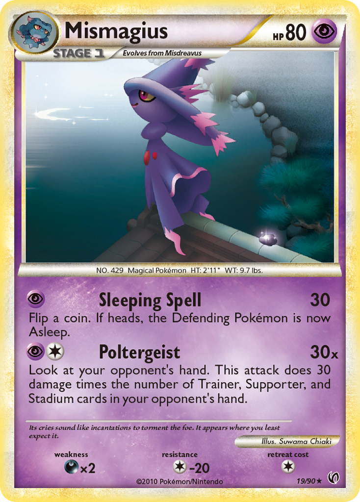 Mismagius (19/90) [HeartGold & SoulSilver: Undaunted] | Total Play