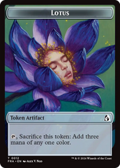 Dragon // Lotus Double-Sided Token [Reality Fracture Tokens] | Total Play
