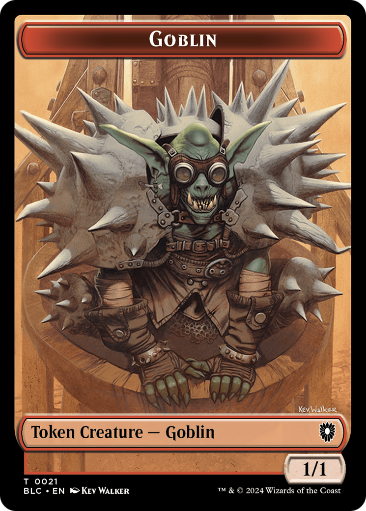 Illusion // Goblin Double-Sided Token [Bloomburrow Commander Tokens] | Total Play