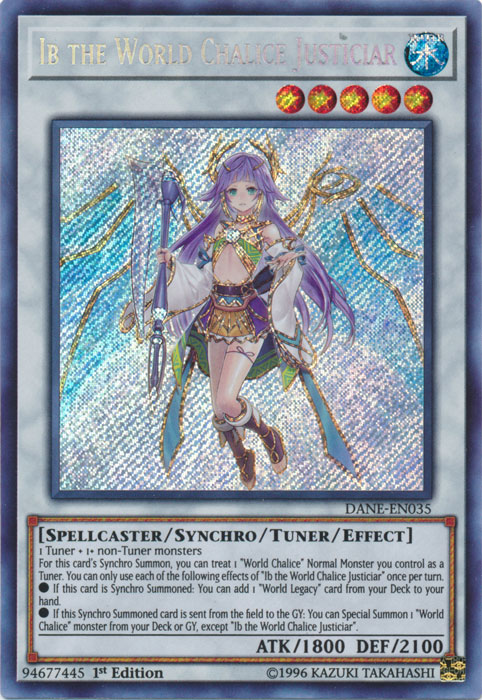 Ib the World Chalice Justiciar [DANE-EN035] Secret Rare | Total Play