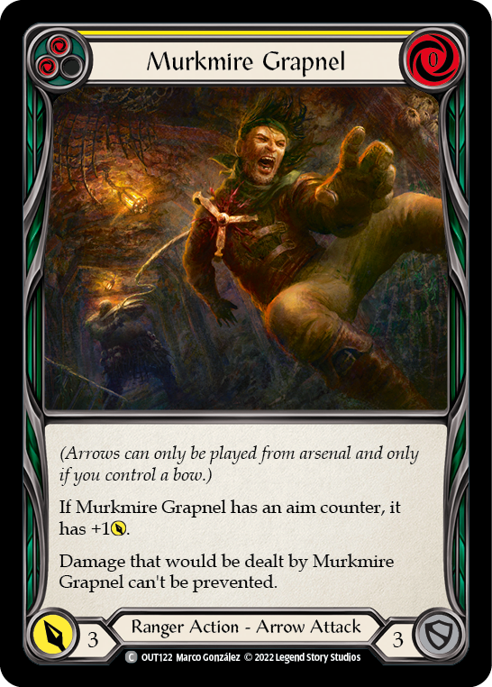 Murkmire Grapnel (Yellow) [OUT122] (Outsiders)  Rainbow Foil | Total Play