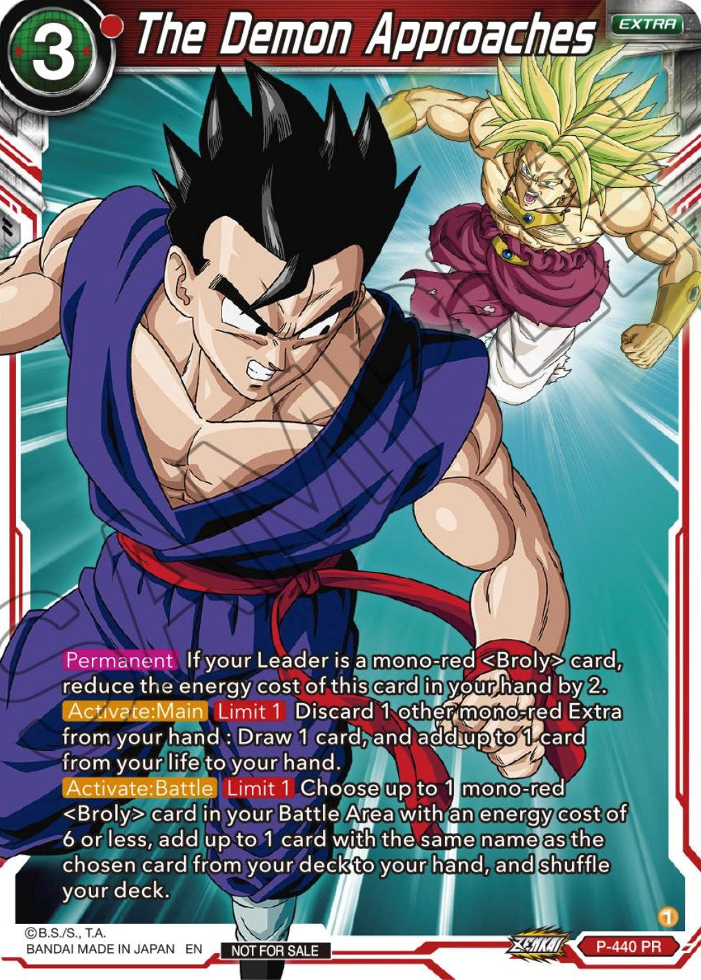 The Demon Approaches (Zenkai Series Tournament Pack Vol.2) (P-440) [Tournament Promotion Cards] | Total Play