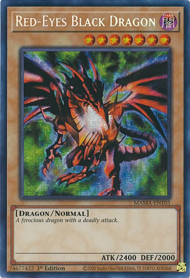 Red-Eyes Black Dragon [MAMA-EN105] Secret Pharaoh's Rare | Total Play