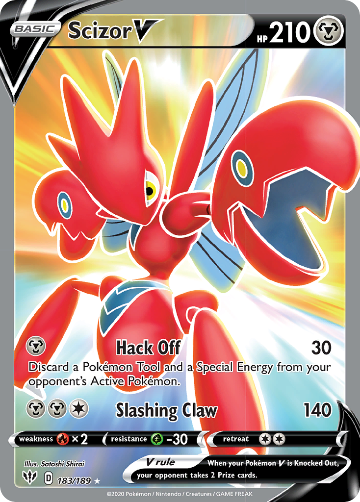 Scizor V (183/189) [Sword & Shield: Darkness Ablaze] | Total Play