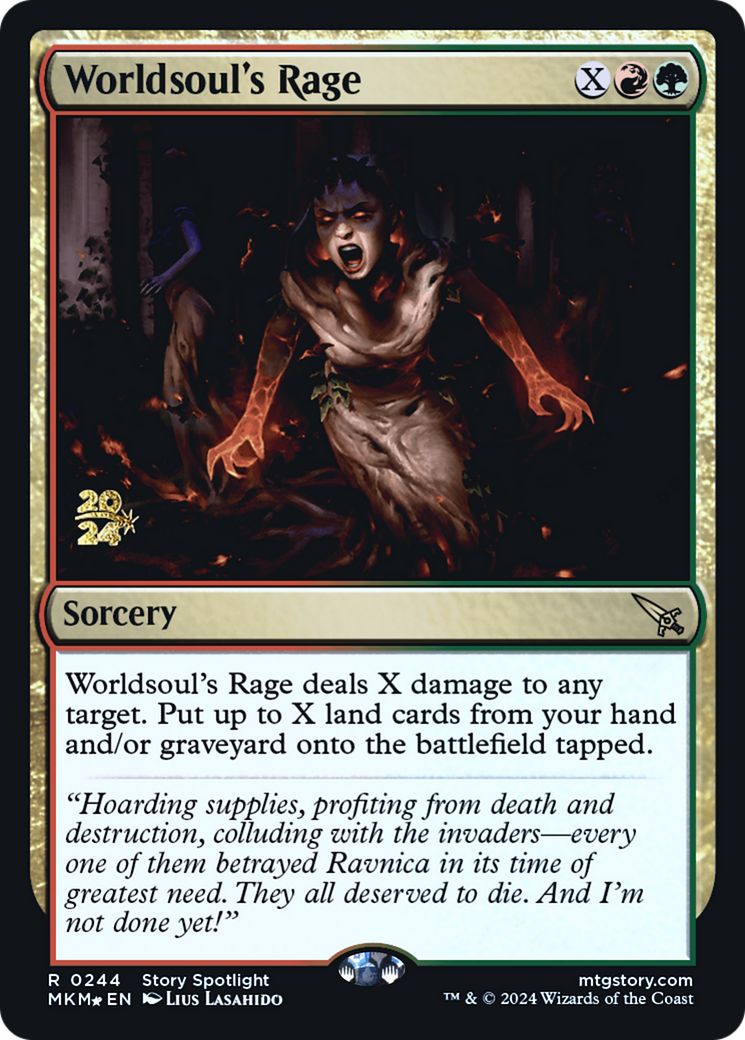 Worldsoul's Rage [Murders at Karlov Manor Prerelease Promos] | Total Play