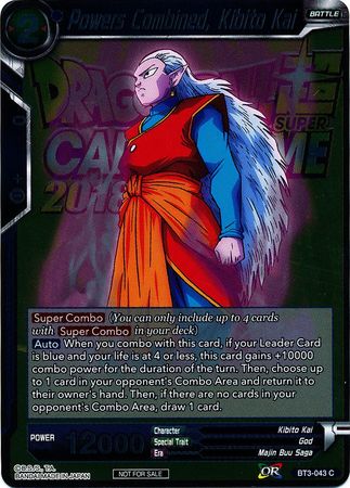 Powers Combined, Kibito Kai (Metallic Foil) (Event Pack 2018) (BT3-043) [Promotion Cards] | Total Play