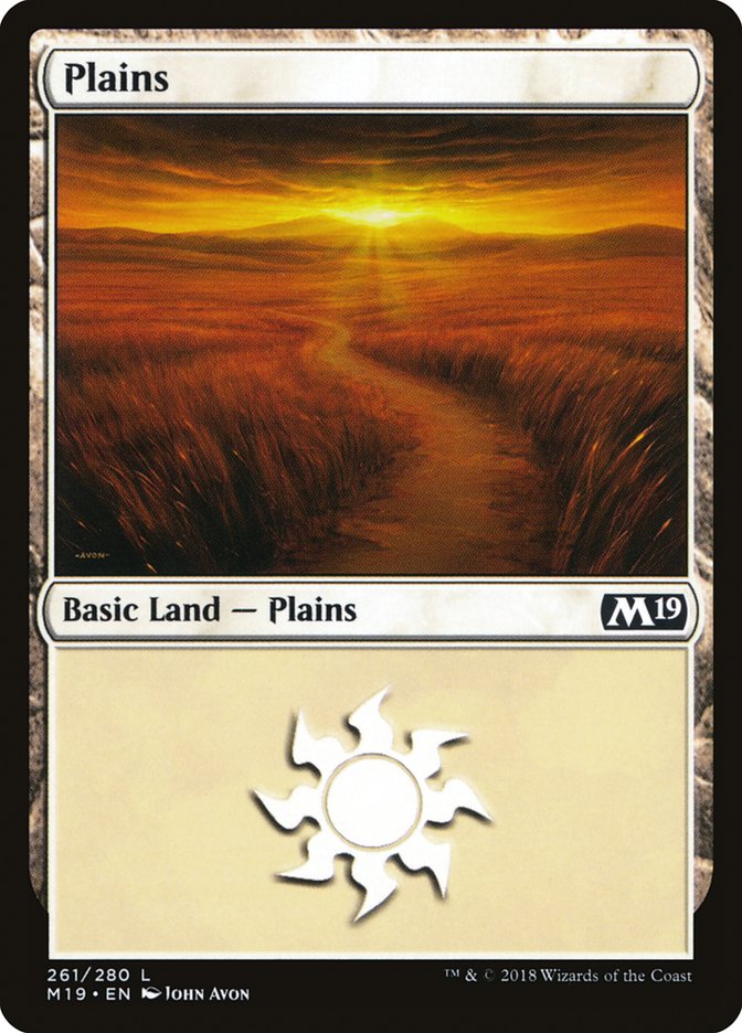 Plains (261) [Core Set 2019] | Total Play