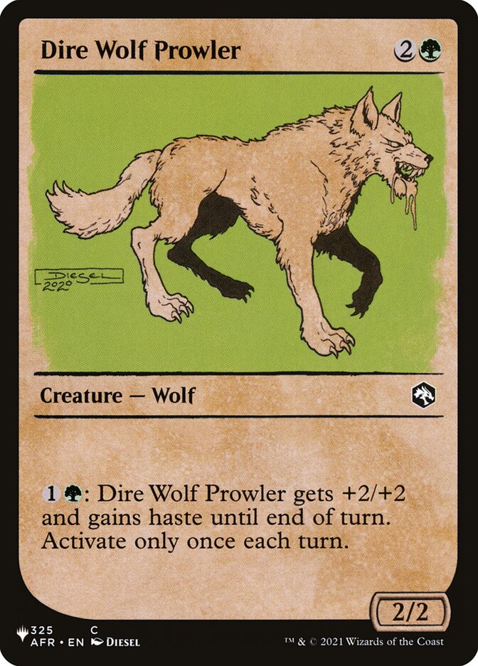 Dire Wolf Prowler (Showcase) [The List] | Total Play