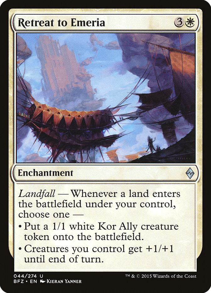 Retreat to Emeria [Battle for Zendikar] | Total Play
