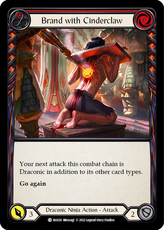 Brand with Cinderclaw (Red) [FAI020] (Uprising Fai Blitz Deck) | Total Play