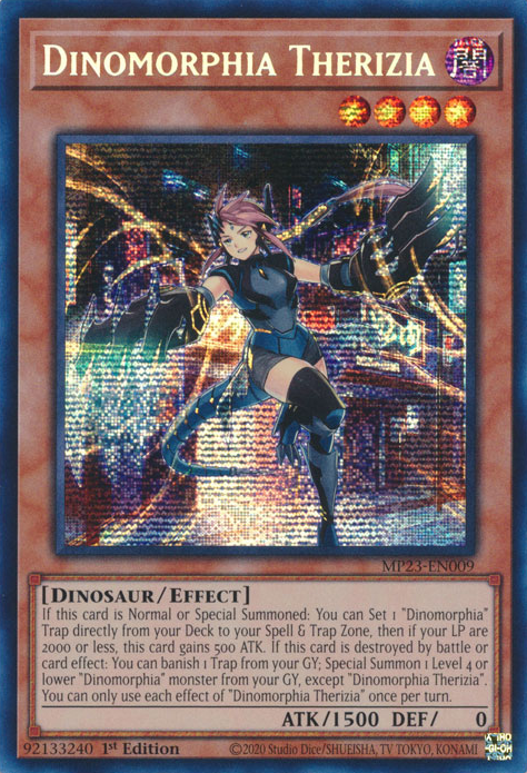 Dinomorphia Therizia [MP23-EN009] Prismatic Secret Rare | Total Play