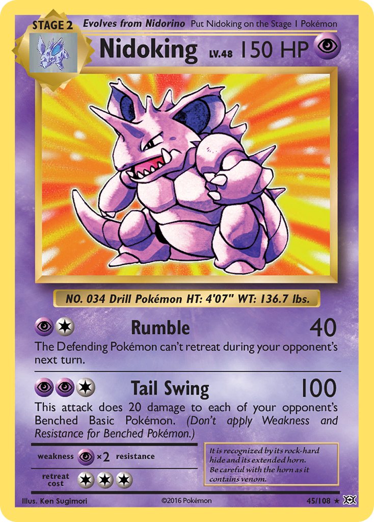 Nidoking (45/108) (Theme Deck Exclusive) [XY: Evolutions] | Total Play