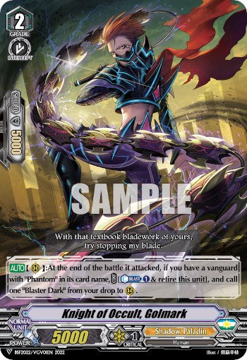 Knight of Occult, Golmark (BSF2022/VGV01EN 2022) [Bushiroad Event Cards] | Total Play